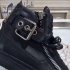 Giuseppe Zanotti Black Chain Leather Hi-Top Trainers sneakers